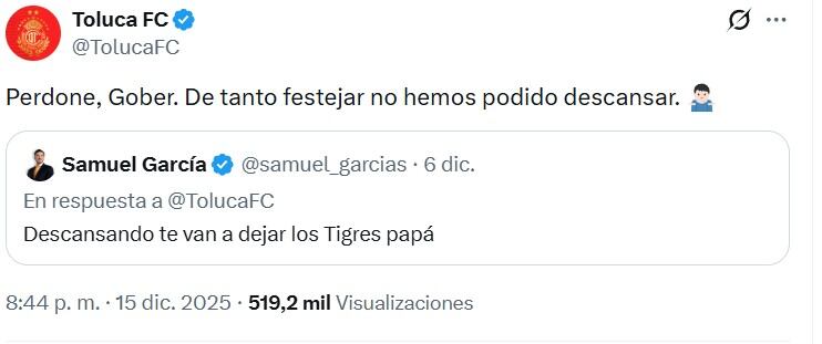 El mensaje acumuló miles de reacciones y avivó la conversación en redes.