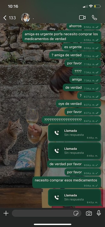 Tras el reclamo, la receptora