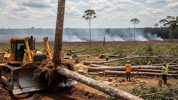 Un millonario tala 28 árboles