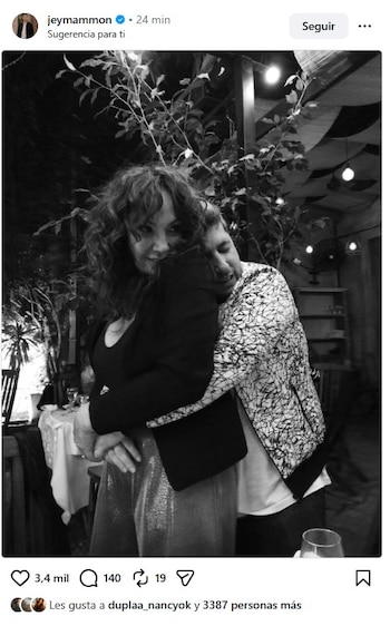 El abrazo, sin palabras, que eligió Jay Mammon para decirle adiós a Ernestina Pais
