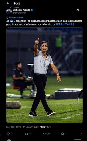 El periodista también confirmó que