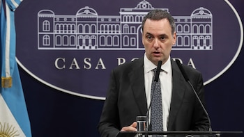 El vocero presidencial, Manuel Adorni