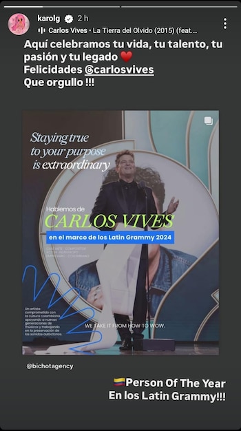 Karol G, en medio de