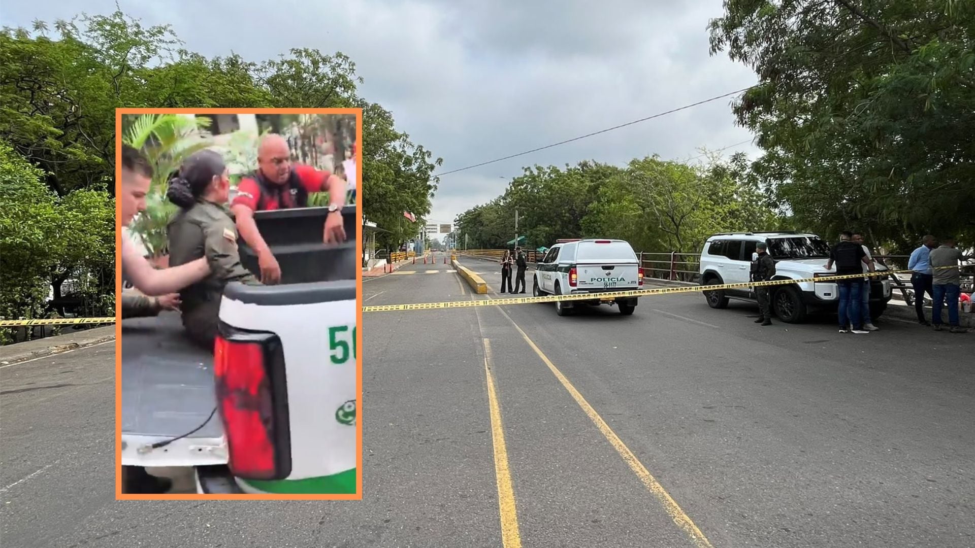 Una explosión cerca del puente internacional Francisco de Paula Santander, en la frontera entre Colombia y Venezuela, dejó siete heridos