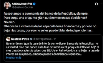 Mensaje de Gustavo Bolívar al