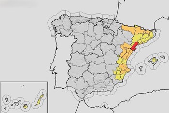 Mapa de alertas de la