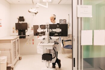 Paul Casey hacía una videollamada