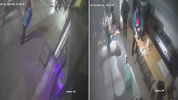 Las imágenes de la joven