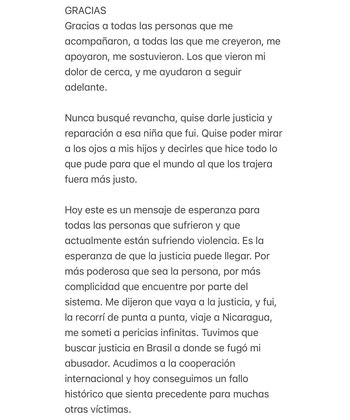 La carta abierta que realizó