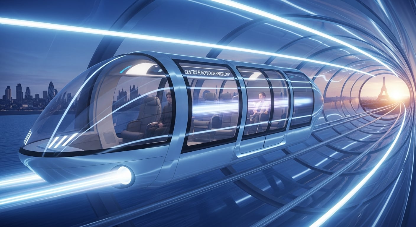 Más rápido que un avión: así es el tren sin vías que busca unir Londres y París en solo 20 minutos