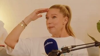 Anne Igartiburu durante la entrevista