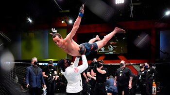 Jordan Leavitt celebró su victoria