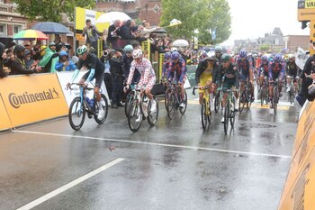 El Tour de Francia en sus primeros días ha tenido jornadas lluviosas - crédito Tour de Francia