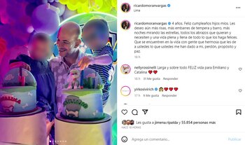 Ricardo Morán celebró el cumpleaños