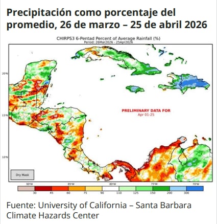 El déficit de lluvias oscila entre 30% y 60% por debajo del promedio en el Altiplano Occidental y el sur-oriente, complicando el inicio de la temporada agrícola. (Foto cortesía)