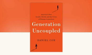 Portada de color naranja del libro Generation Uncoupled de Daniel Cox sobre un fondo de tono naranja y crema