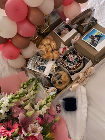 La modelo compartió imágenes emotivas