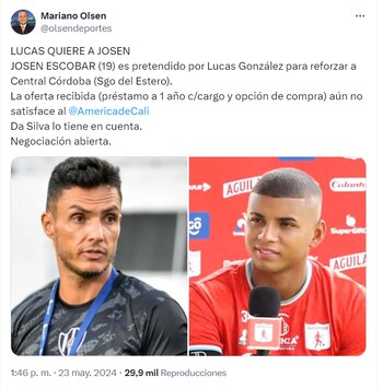 Lucas González pidió el fichaje