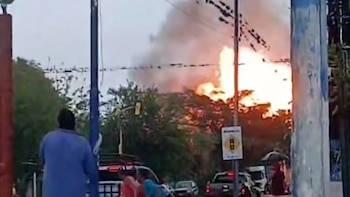 La magnitud de la explosión