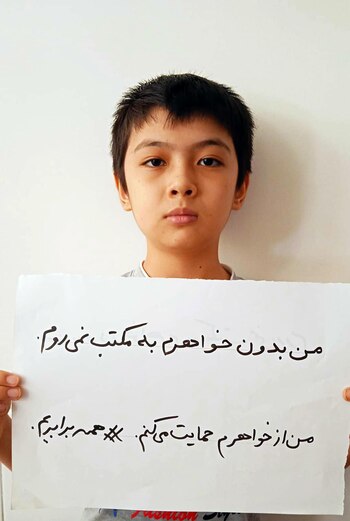 “No iré a la escuela