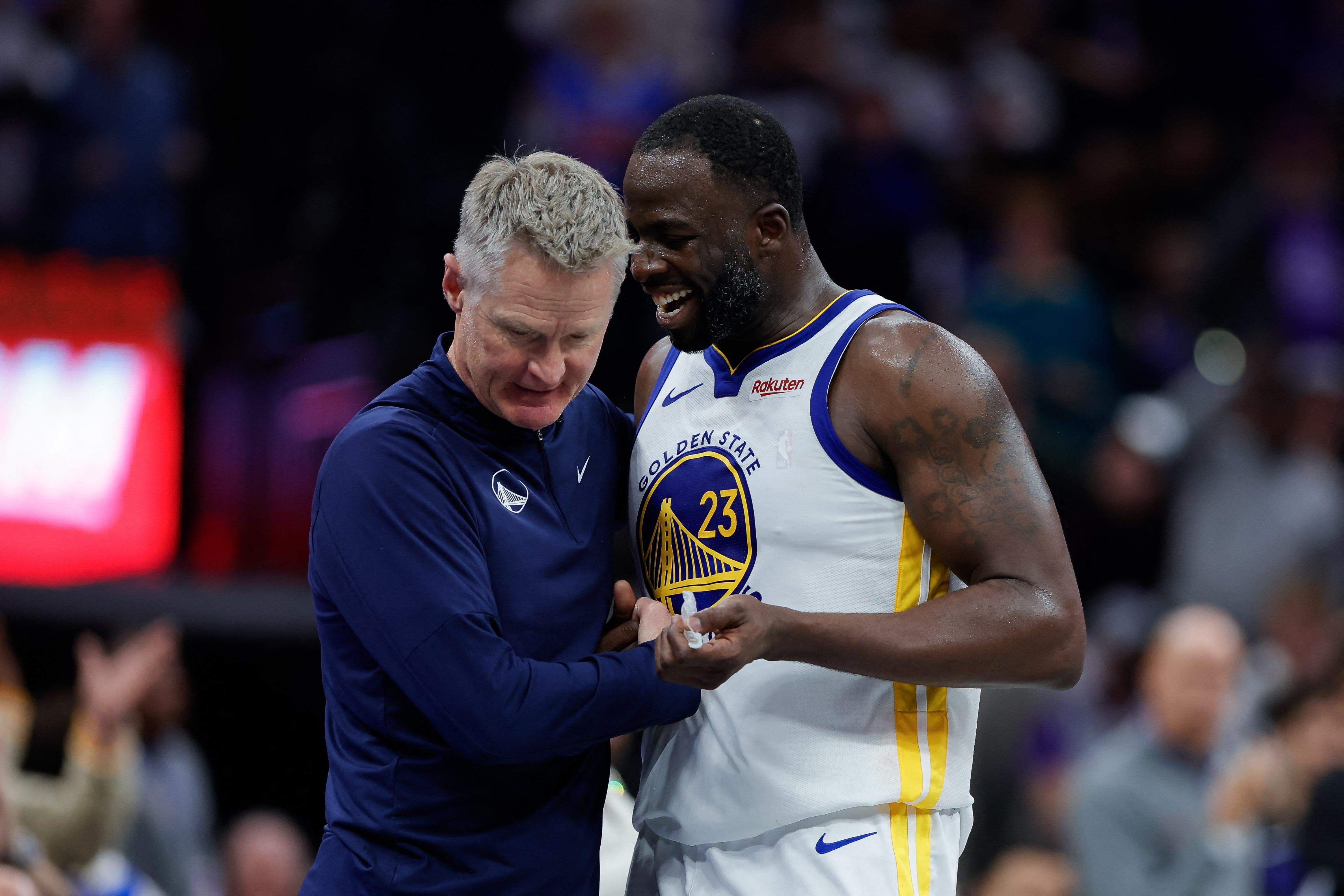 Draymond Green considera que Steve Kerr limitó el desarrollo de su faceta ofensiva en los Golden State Warriors (Mandatory Credit: Sergio Estrada-USA TODAY Sports)