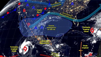 Estos sistemas meteorológicos influirán hoy