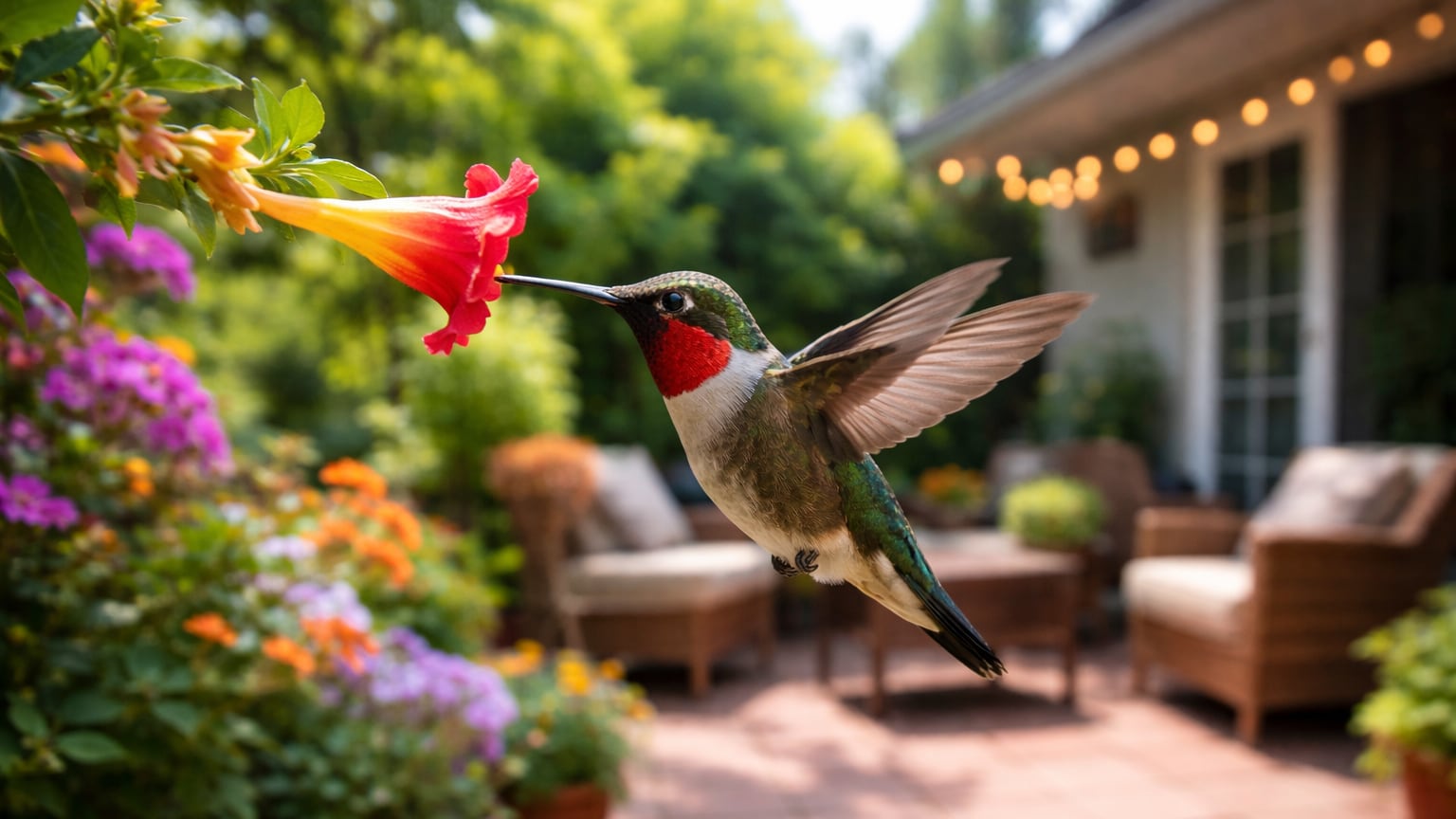 Colibríes y abejas consumen diariamente pequeñas cantidades de alcohol presente en el néctar que recogen de las flores (Imagen Ilustrativa Infobae)