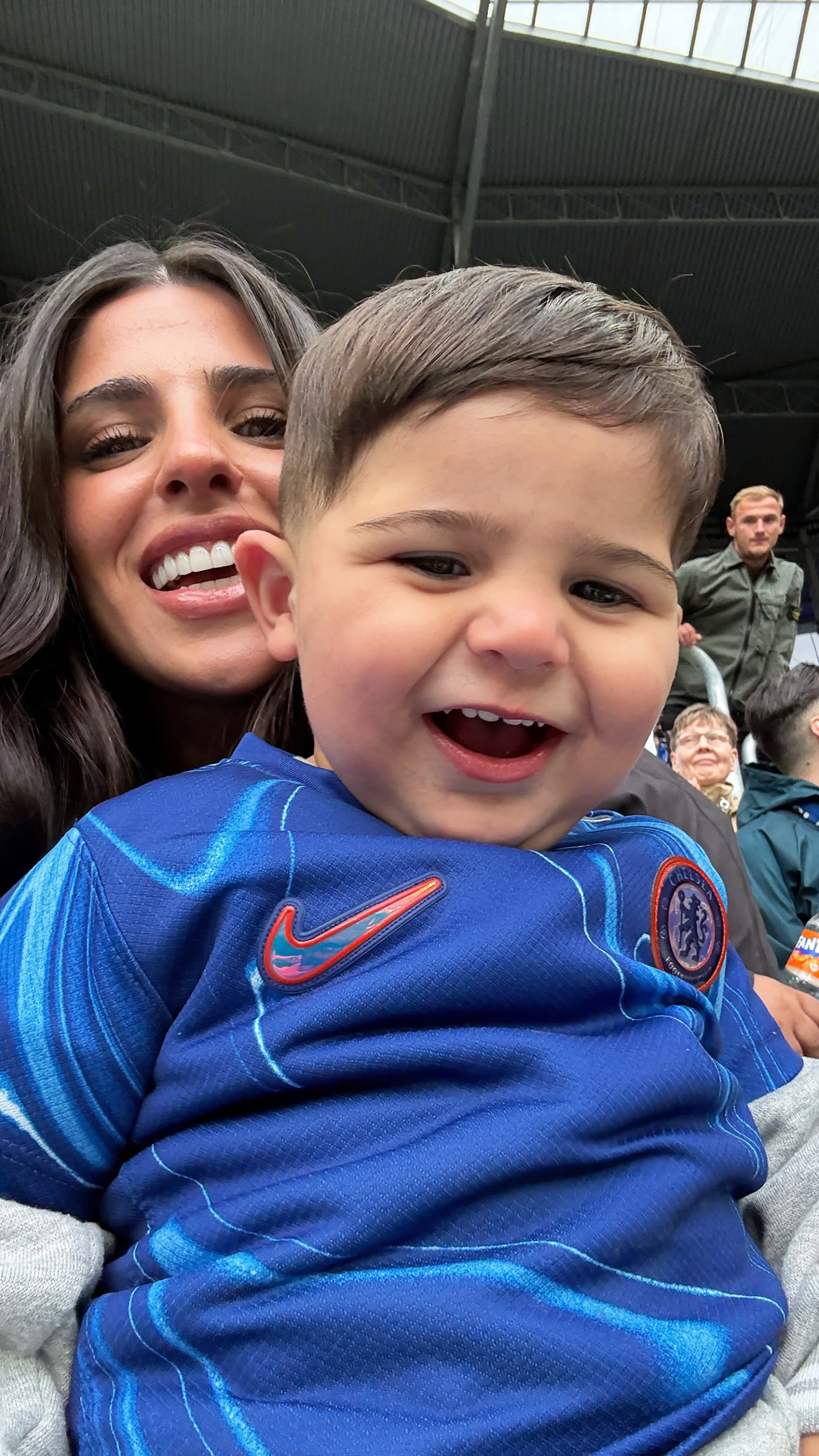 La modelo volvió a enternecer a los usuarios con el pequeño