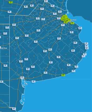En localidades del interior bonaerense