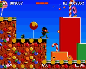 Zool: Ninja of the Nth Dimension, de Gremlin Graphics.