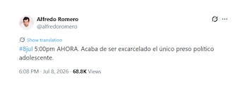 Alfredo Romero tuit