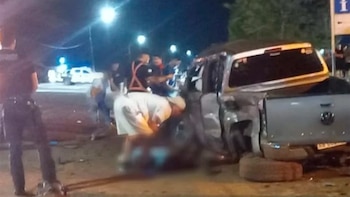 Brutal choque en Misiones: un adolescente manejaba una camioneta y provocó un accidente fatal que dejó dos muertos