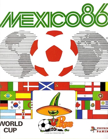 Esta fue la portada del Mundial de México 86. (Panini Mx)