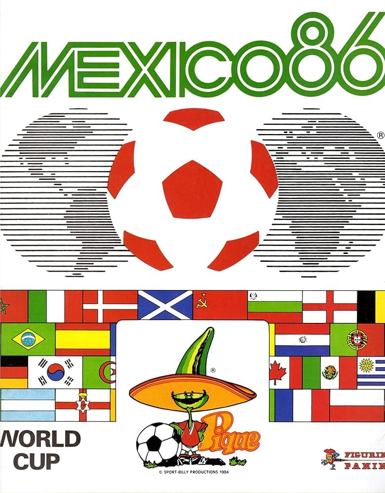 Esta fue la portada del Mundial de México 86. (Panini Mx)