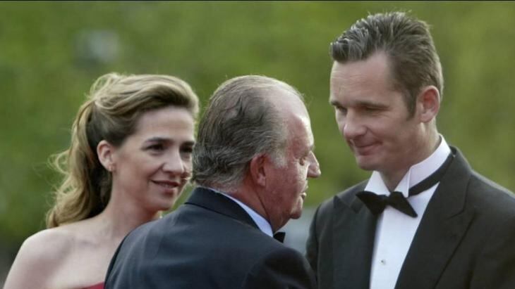 La infanta Cristina, el rey Juan Carlos e Iñaki Urdangarin (EFE).
