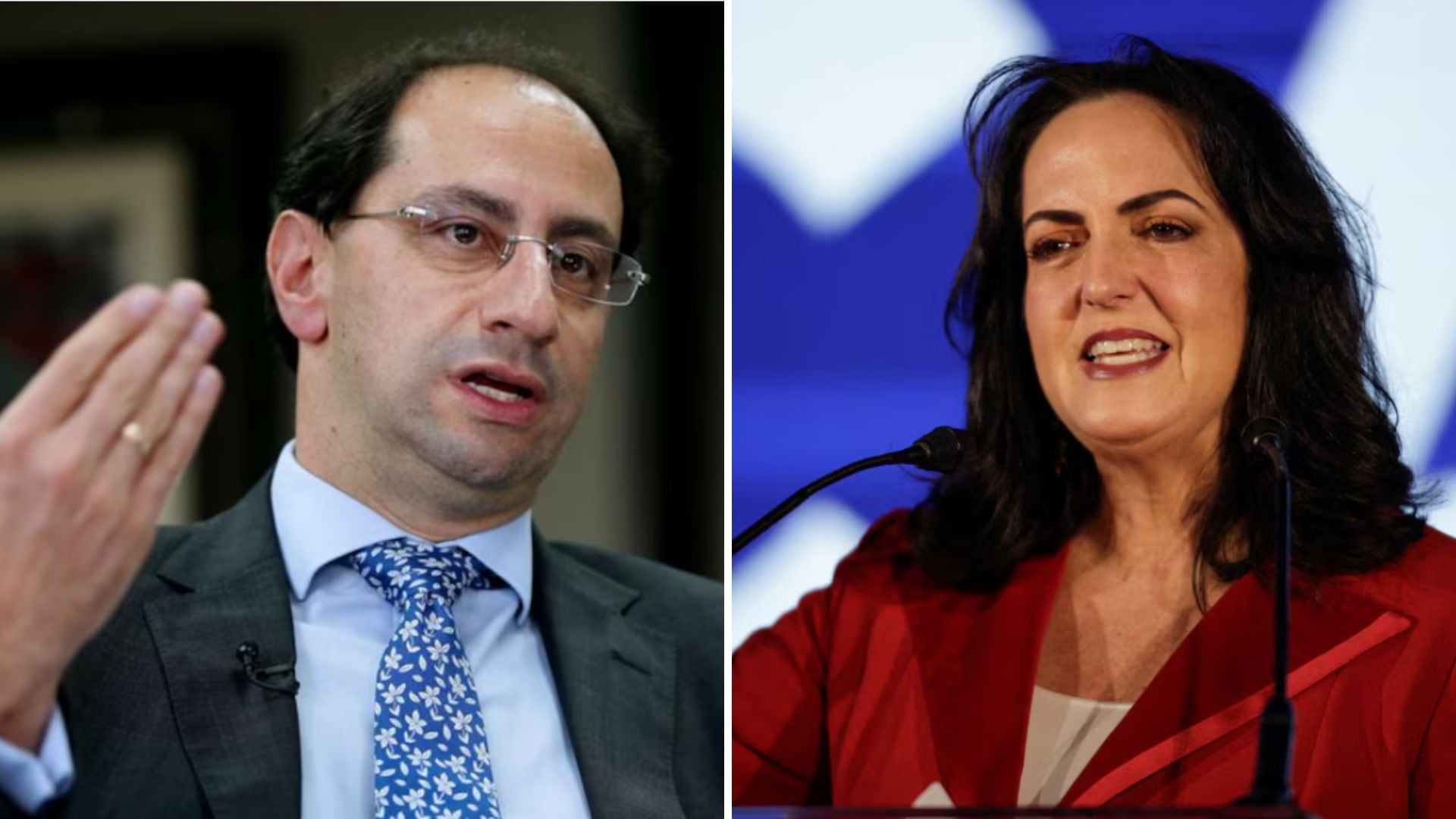 José Manuel Restrepo y María Fernanda Cabal arremetieron contra Iván Cepeda y Aida Quilcué por actos públicos - crédito Luisa González/Reuters - Luis Cortes/Reuters