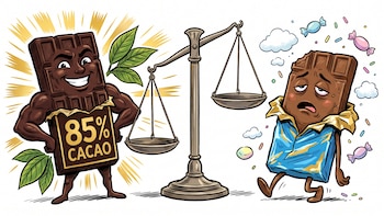 Cuánto chocolate amargo conviene comer por día y qué porcentaje de cacao recomiendan