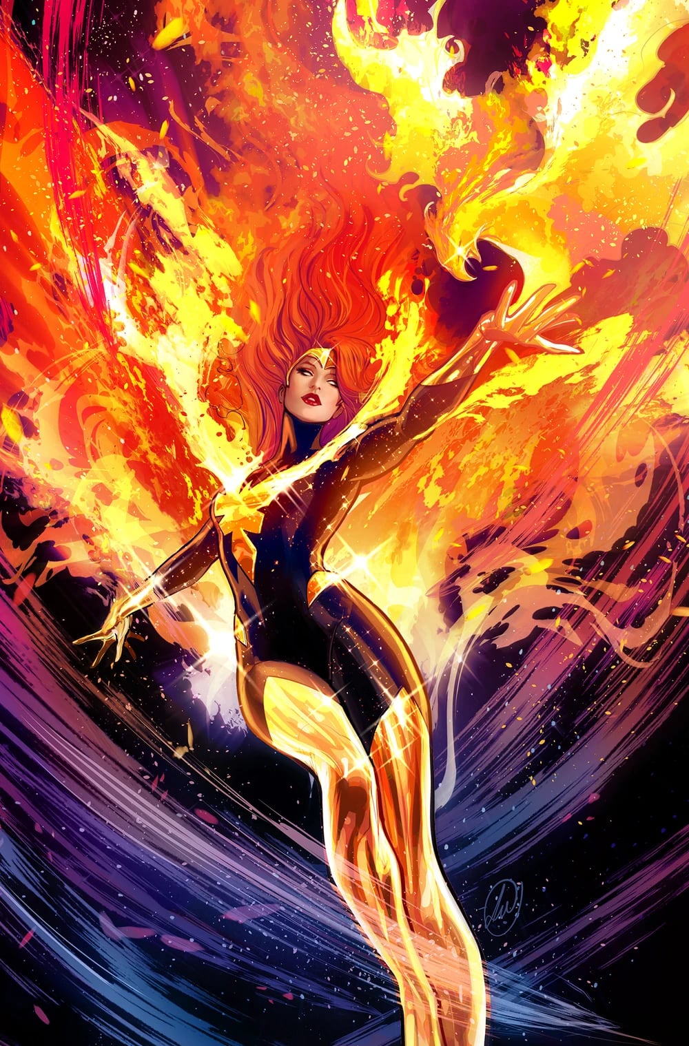 La Fuerza Fénix salvó a Jean Grey durante una misión espacial tras una exposición a radiación letal y amplió sus poderes a una escala mayor