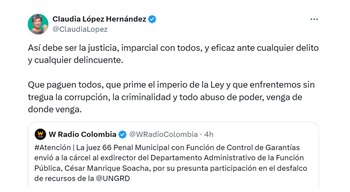 Claudia López pidió que recayera
