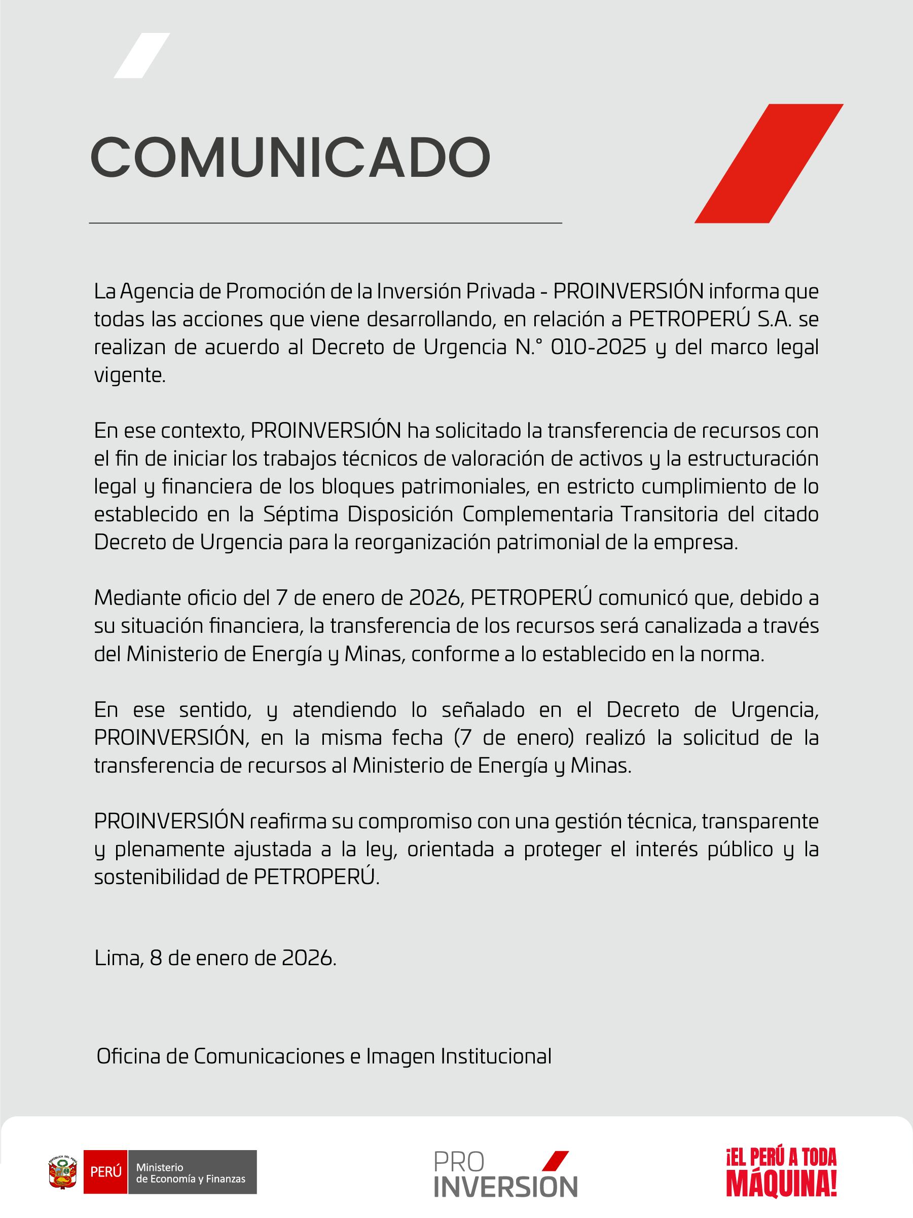 El decreto que elimina la protección legal de Petroperú permitirá la venta de activos claves de la mayor petrolera peruana.