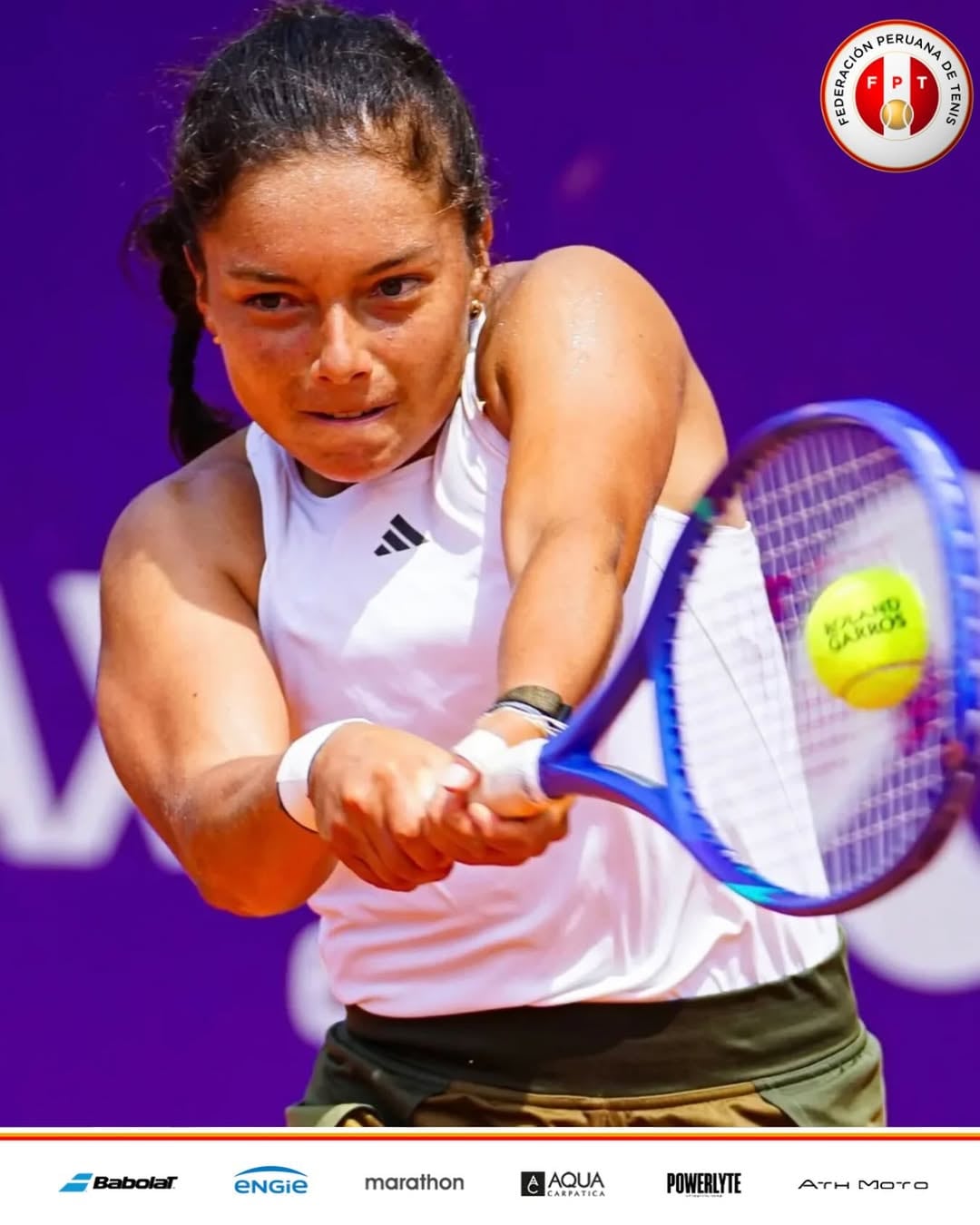 Tras su paso por el W35 de San Gregorio, Lucciana Pérez integrará el Top 350 del ranking WTA. Crédito: Instagram FPT.