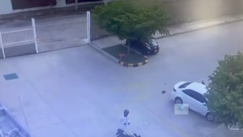 En video quedó el momento