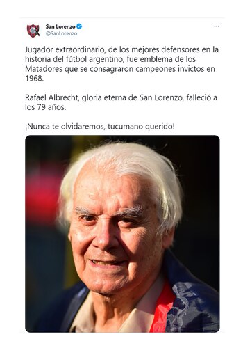 El homenaje de San Lorenzo