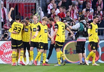 Los jugadores del Borussia Dortmund