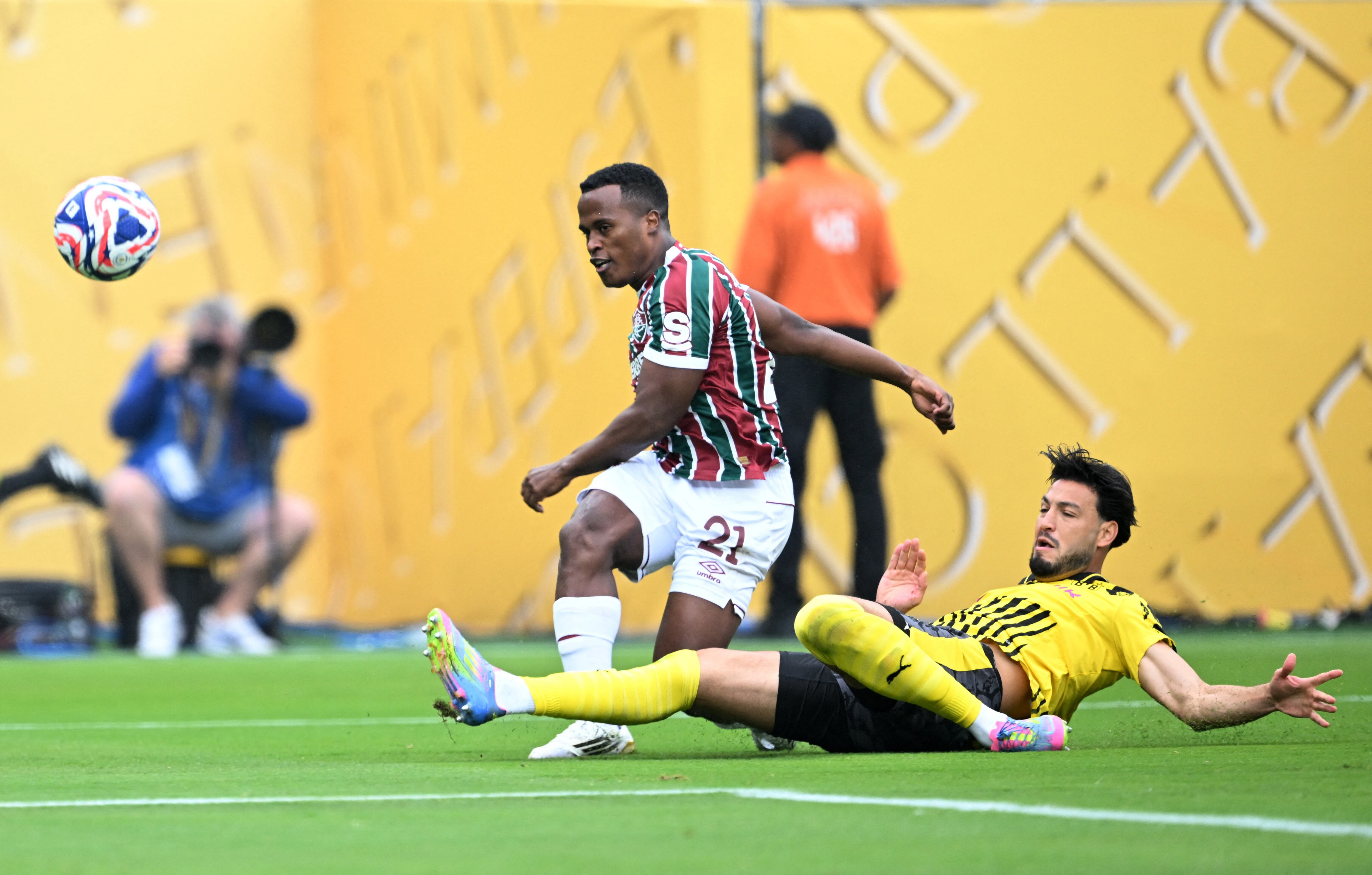 Jhon Arias fue la figura del Fluminense en el empate sin goles con Borussia Dortmund, por el Mundial de Clubes 2025 - crédito Mark Smith/REUTERS
