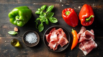 Los ingredientes de la receta