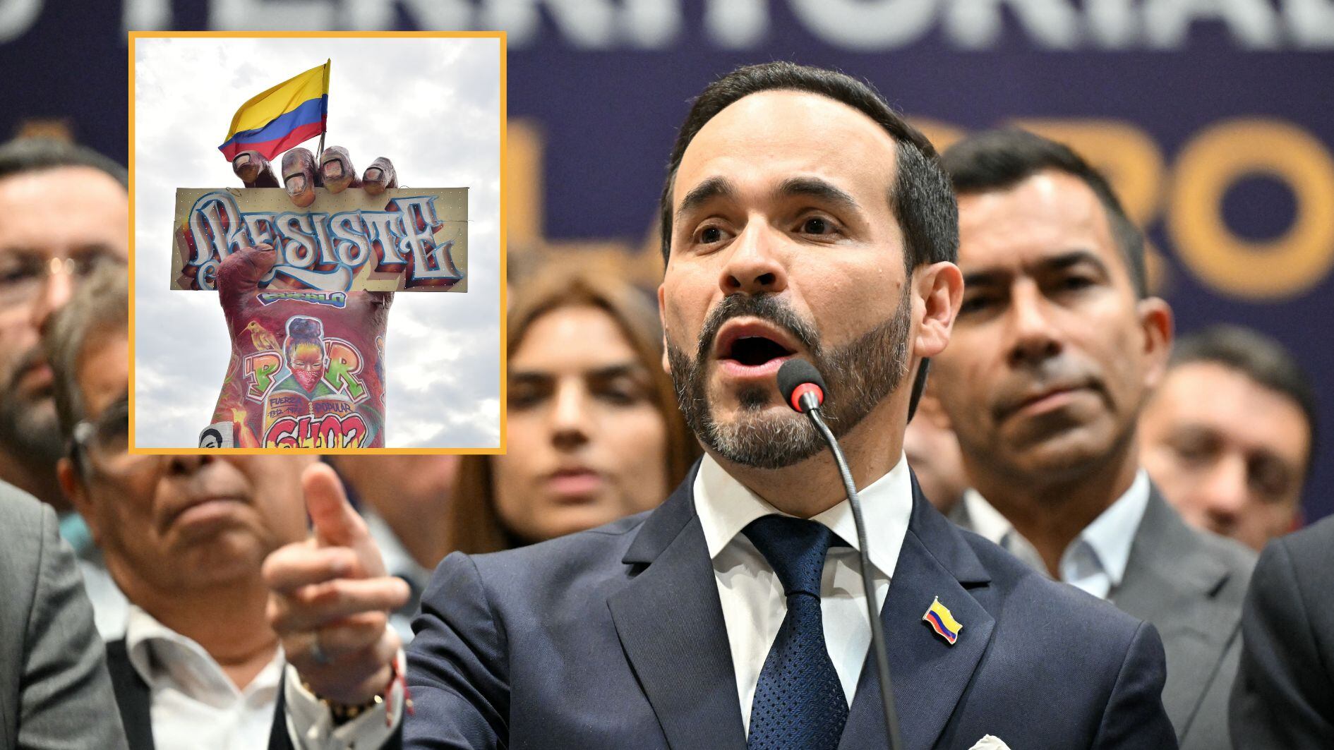 Movilización en Puerto Resistencia por la investidura de Abelardo de la Espriella