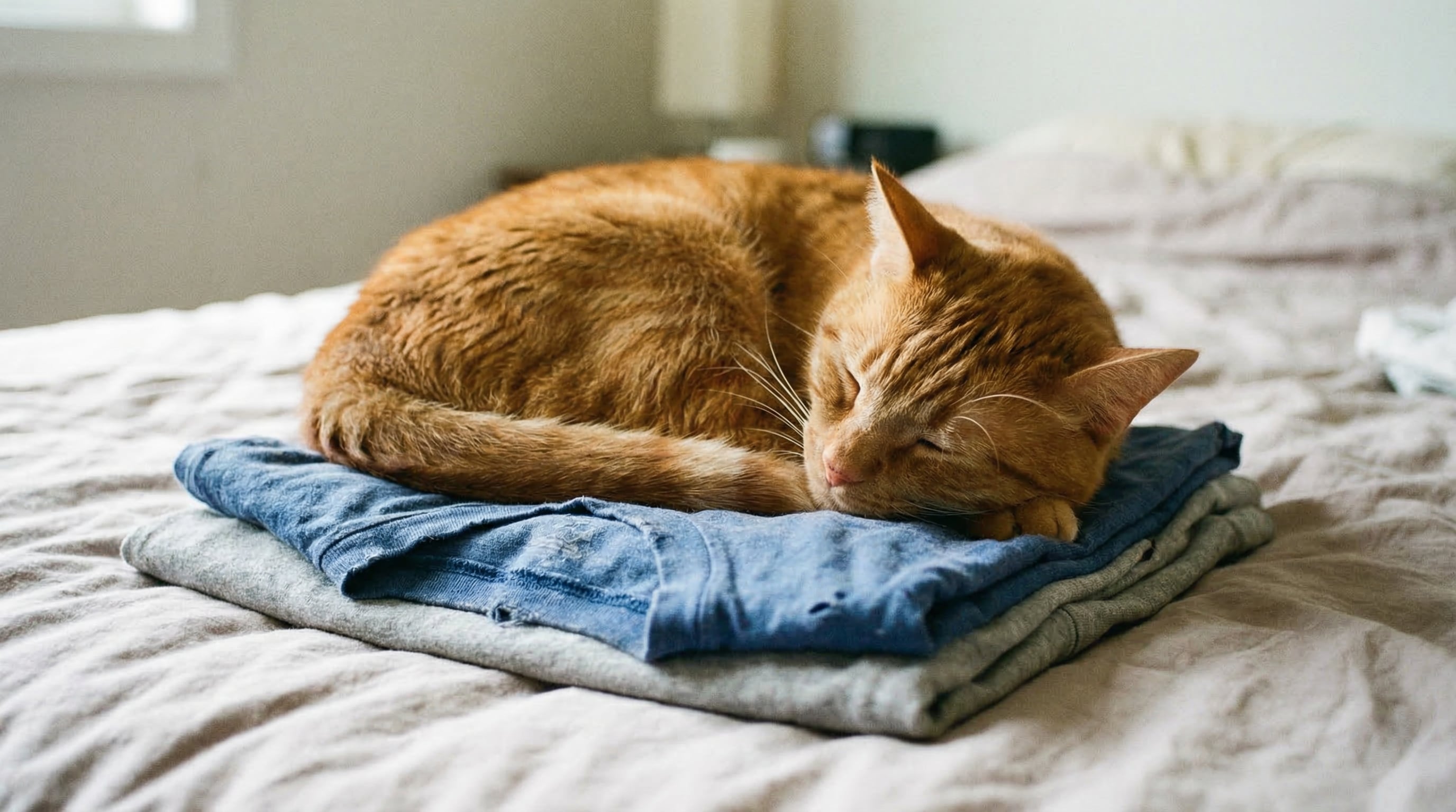 El reconocimiento olfativo en gatos se refuerza cuando buscan dormir o descansar sobre prendas impregnadas con el olor de su humano (Imagen Ilustrativa Infobae)