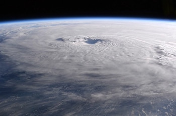 El huracán María durante su paso por el Caribe fotografiado desde la Estación Espacial Internacional (Paolo Nespoli, ESA/NASA)