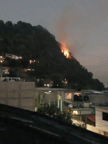 El incendio fue percibido por